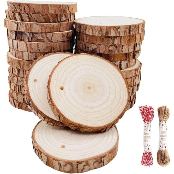 Other - 30 Natural Pine Wood Slices - 2.75-3.1 Inch DIY Craft Circles for Every Occasion